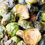 Sweet Maple Roasted Brussels Sprouts (Oil-Free)