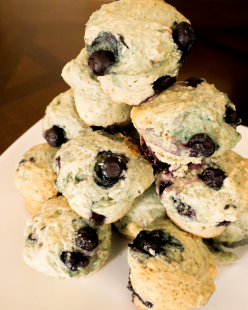 Vegan Blueberry Walnut Muffins