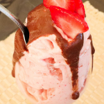 vegan chocolate strawberry ice cream