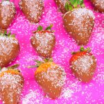 vegan chocolate covered strawberries, low-fat, oil-free