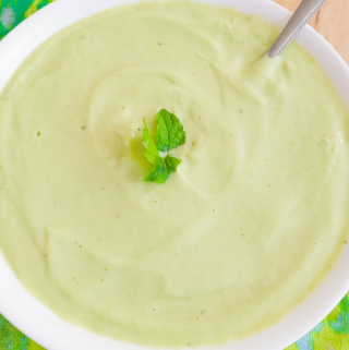 Chilled Cucumber Soup: Raw Vegan, Oil-Free