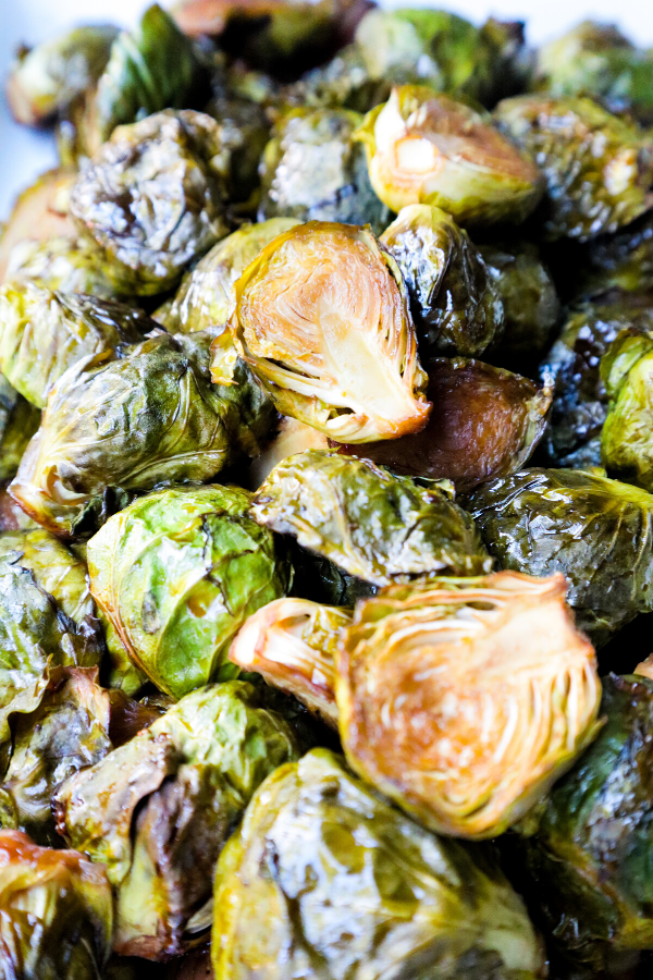 Sweet Maple Roasted Brussels Sprouts (Oil-Free) | Pure Living Nutrition