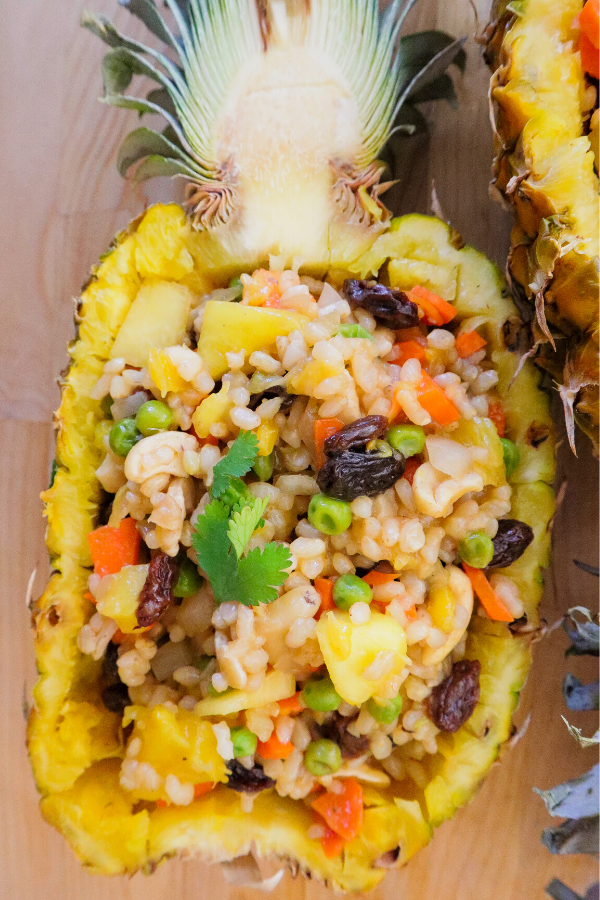 Vegan Pineapple Unfried Rice