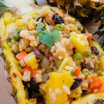 Vegan Pineapple Unfried Rice