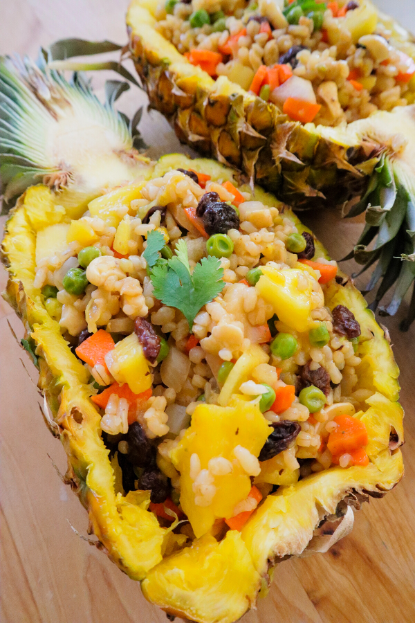 Vegan Pineapple Unfried Rice